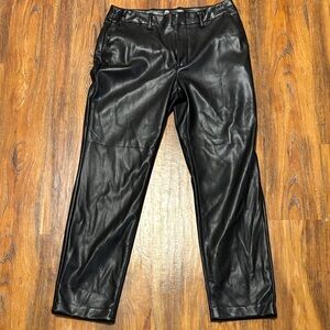 Gap Black Leather Pants